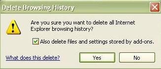 delete browsing history