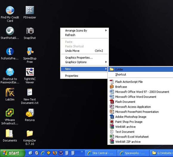 Create a folder Create a folder