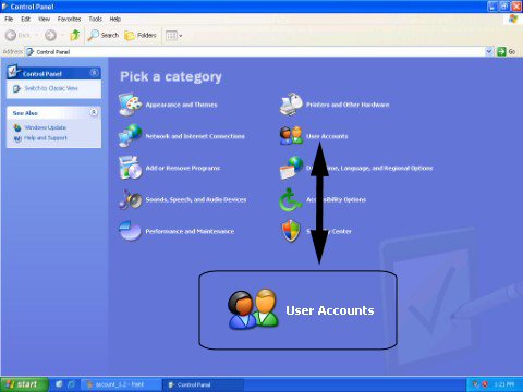 password protect - control panel category view password protect - control panel category view